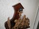Holz Regulator Wanduhr Aus Holland Glockenschlag Zaanse Clock Innen 60cm Gefertigt nach 1950 Bild 5