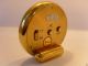 Uti Paris Golf Uhr Tischuhr Wecker Massiv Messing Desk Alarm Clock Solid Brass Gefertigt nach 1950 Bild 2