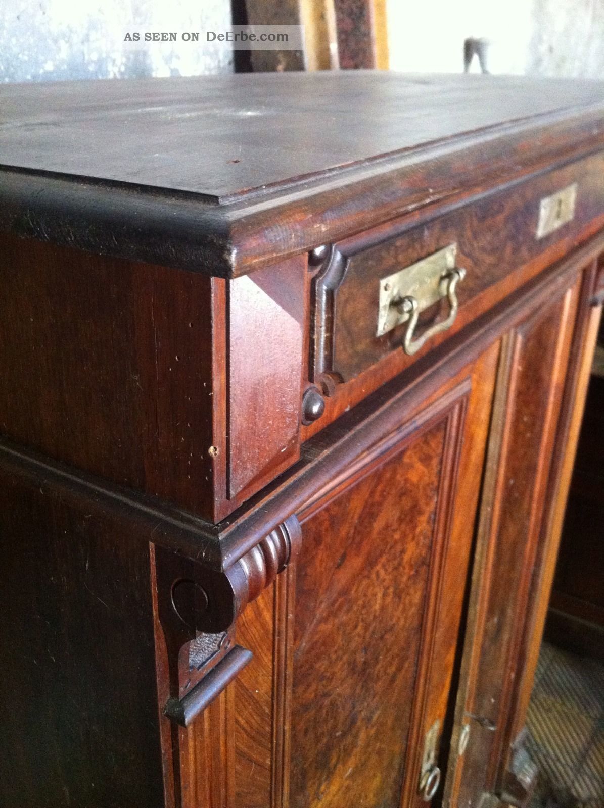 Edler Schrank Gründerzeit Vertiko Kommode 1900 Dachbodenfund Alt