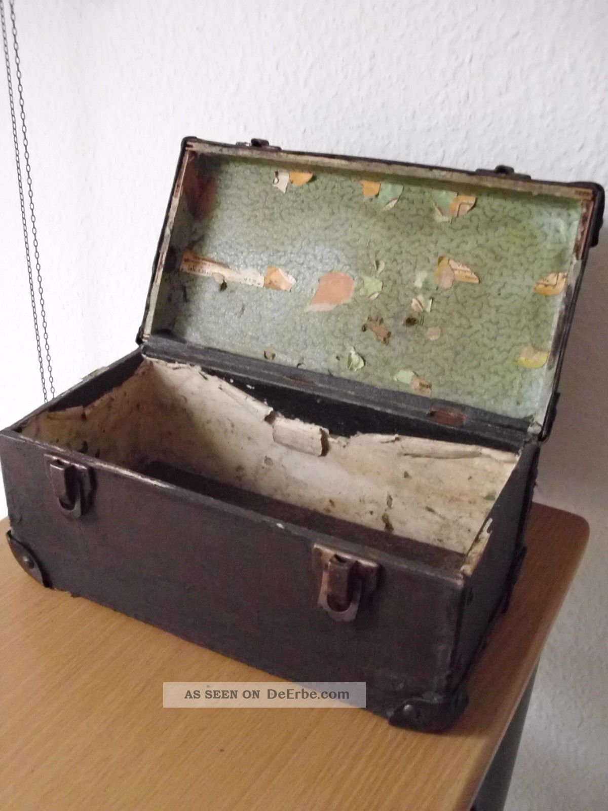 Kleiner Alter Koffer / Kinderkoffer / Reisekoffer FÜr Kinder Um 1900