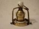 Antik Messing Lampe Leuchte,  Emaillelampe Deckenlampe Hängelampe Art Deco Grün Antike Originale vor 1945 Bild 4