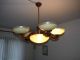 Eichen Buffet Gründerzeit Schrank Wohnzimmerschrank Deckenlampe Glaslampe Antike Originale vor 1945 Bild 10