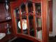 Eichen Buffet Gründerzeit Schrank Wohnzimmerschrank Deckenlampe Glaslampe Antike Originale vor 1945 Bild 5