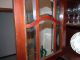Eichen Buffet Gründerzeit Schrank Wohnzimmerschrank Deckenlampe Glaslampe Antike Originale vor 1945 Bild 6
