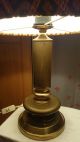 Alte Große Tischlampe Stehlampe Messing 60er 70er Vintage Gefertigt nach 1945 Bild 4