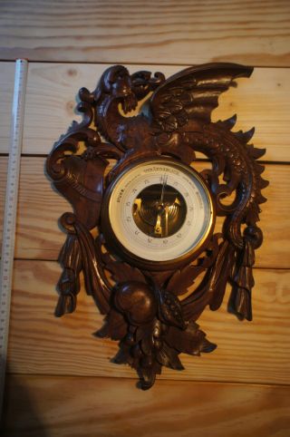 Kronometer Mit Holzschnitzerei,  Holz,  Dekorativ Bild