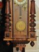 Antike Wanduhr Regulator Gründerzeit Od.  Jugendstil Pendel - Uhr In Funktion Antike Originale vor 1950 Bild 2