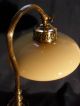 Wunderschöne Antike Jugendstil Tischlampe,  Messing,  Glasschirm,  Um 1910 Antike Originale vor 1945 Bild 5