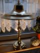 Eindrucksvolle,  Antike Art Deco,  Jugendstil Tischlampe,  Messing/goldbronze,  Um 1910 Antike Originale vor 1945 Bild 1