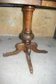 Antik Massiv Holz Tisch Stühle Mahagoni Mohair Rund Oval Säule Louis Philippe 1850-1899 Bild 4