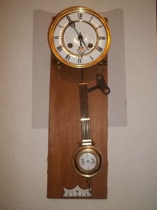 Antikes Uhrwerk Regulator - Wanduhr Ruttmann& Klein Um 1870 Bild