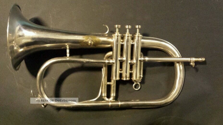 Orginal Flügelhorn Pellisson Gaillard & Loiselt Lyon Made In France 1948 Blasinstrumente Bild