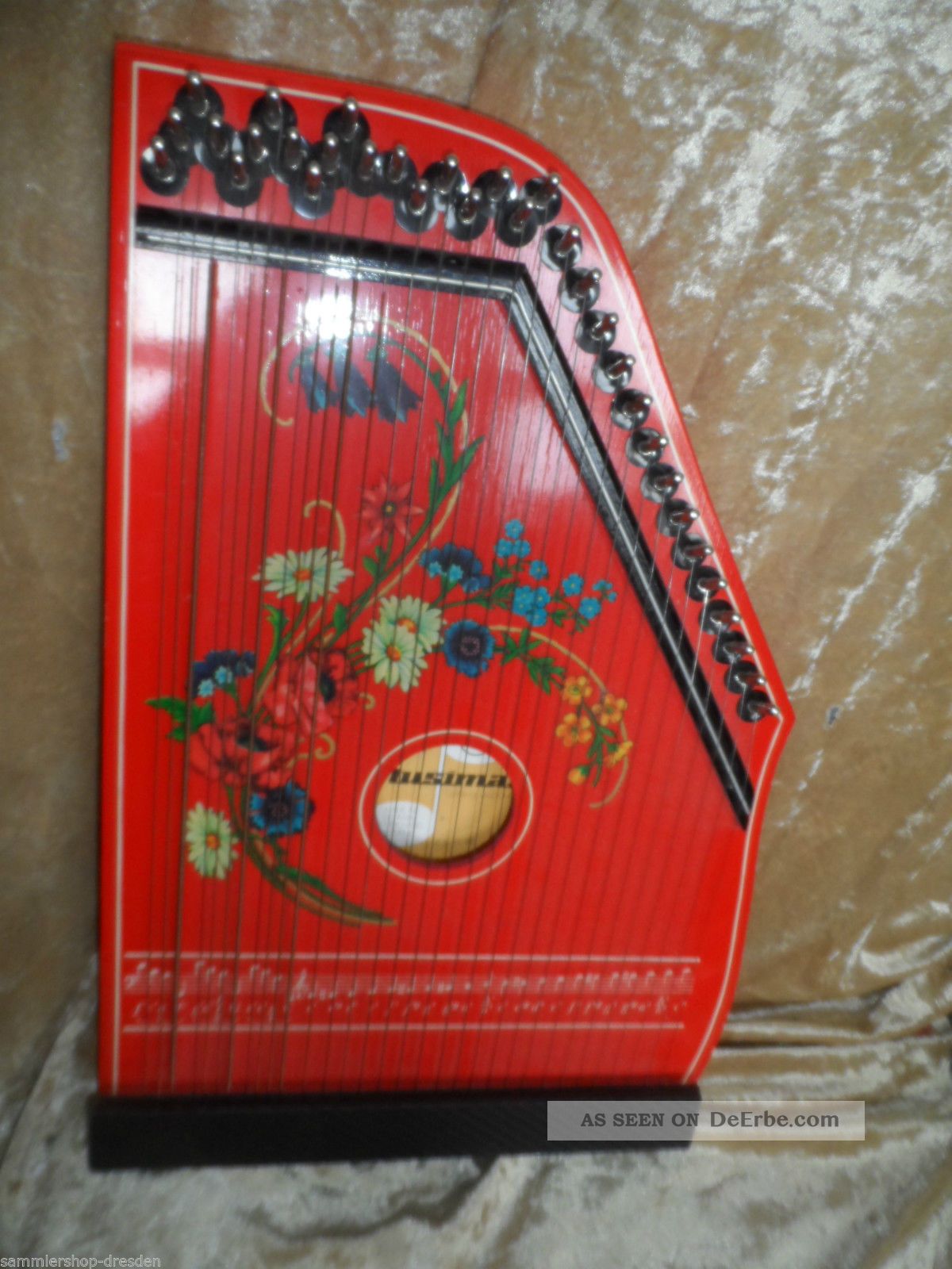 21988 Musima Zither 33 Saiten Ddr Sehr Gut Mit Schlüssel Saiteninstrumente Bild