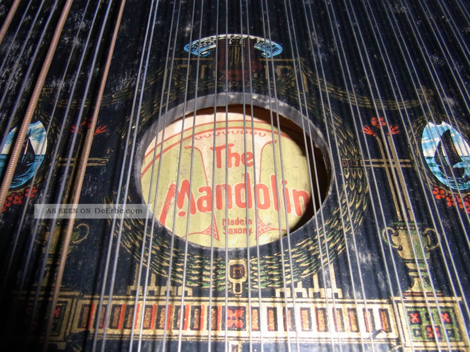 Zither Mit Koffer & Noten The Mandolin Harp Musikinstrument Made In