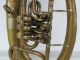Tuba C.  A.  Wunderlich Siebenbrunn Vogtland Instrument Mit Mundstück Alt Blasinstrumente Bild 3
