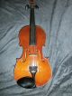 Schöne Alte 4/4 Violine Geige - Antonius Stradivarius Kopie Mit Kasten / Antik Saiteninstrumente Bild 8