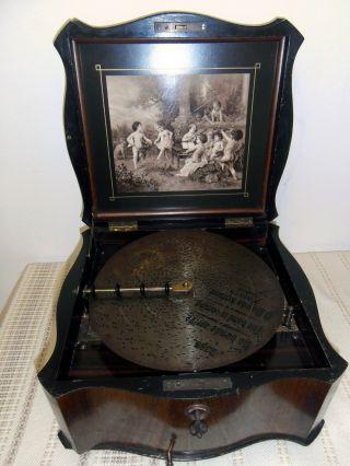 Uralte Spieldose „ Polyphon“ Made In Germany,  Wohl Um 1890 Gebaut Bild