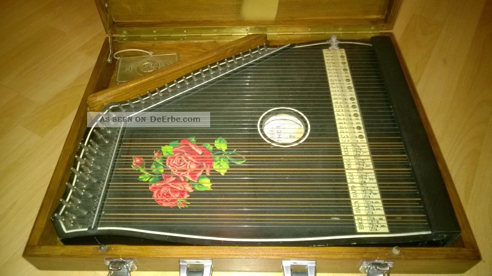 Gitarr - Zither Gut Erhalten Mit Transportkiste Saiteninstrumente Bild