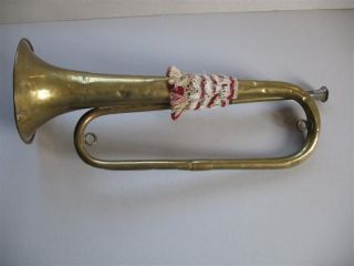 Antike Trompete Signalhorn Jagdhorn Couesnon &.  Aus Frankreich Bild