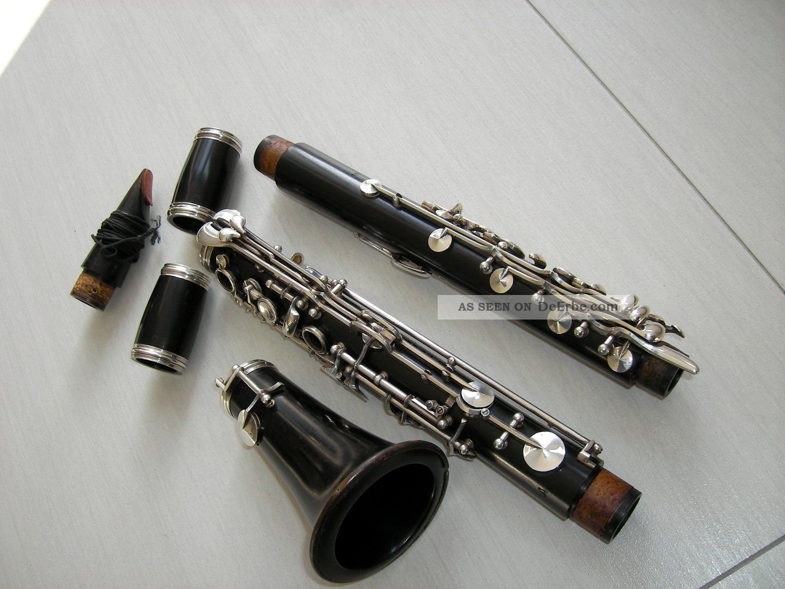 Fritz Wurlitzer A - Klarinette Mit 2 Birnen - Solides Instrument - Blasinstrumente Bild