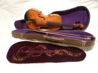 Alte,  Gepflegte Geige - Violine Mit Etikett - Zubehör Bild