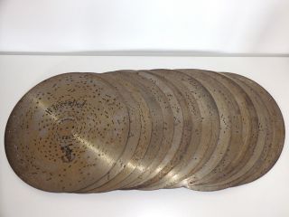 20 Antike Polyphon Lochplatten Symphonion Kalliope Antique Music Box Disc Bild