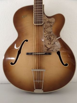 German Hoefner HÖfner Hofner Archtop Vintage Old Guitar Vintage Alte Gitarre Bild