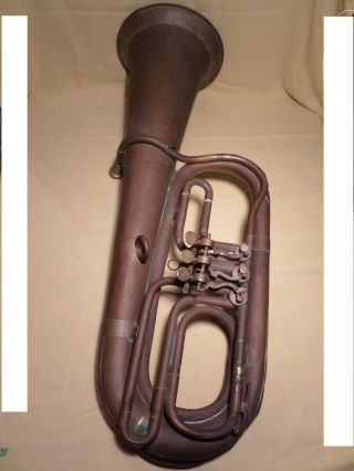 Antike Trompete - Horn - Blasinstrument - über 80 Cm Lang Bild