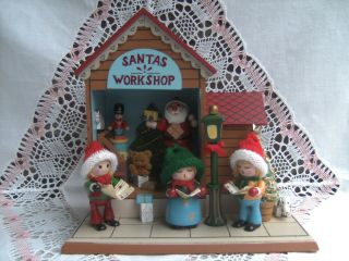Enesco Spieluhr Santas Workshop 
