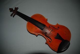 Alte Geige Meistergeige Herrliches Holz Geflammt Violine Mit Zettel Bild