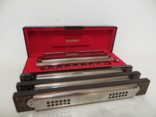Hohner - Harmonica - Chromonica 280 C - 3 X Vintage Hohner Tremolo - 48 Reed - Art.  1345 Bild