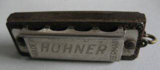Rarität Antik Alte Miniatur Mundharmonika Hohner Puppenstube Mini Spielbar Bild
