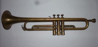 Alte Trompete Messing Bild