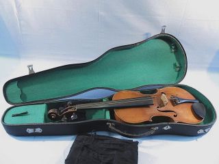 Alte Geige Im Kasten,  Violine,  Stradiuarius Bild