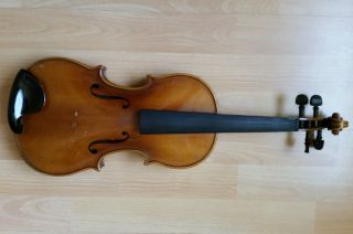 Alte Geige,  Violine - Antonius Stradivarius Cremonensis Faciebat 1713,  Bogen Bild