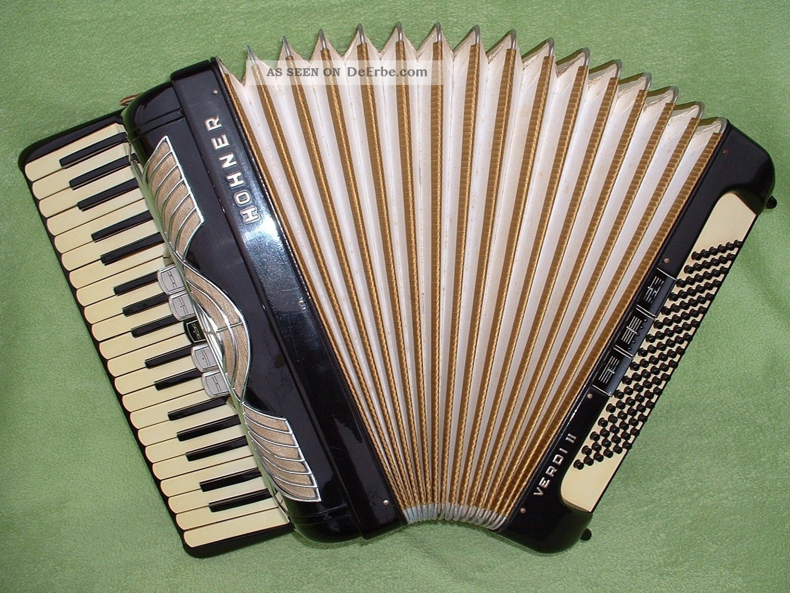 Hohner Verdi Ii Piano Akkordeon Vintage Accordion 96 Bass Аккордеон