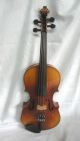Antike 3/4 Geige Violine Eduard Heidegger Linz Mit Bogen Und Geigenkoffer Saiteninstrumente Bild 2