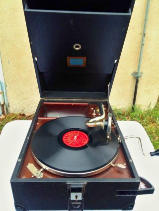 Antikes Traumhaftes Koffergrammophon Von Electrola - Nowawes Berlin - Traumklang - Rar Bild