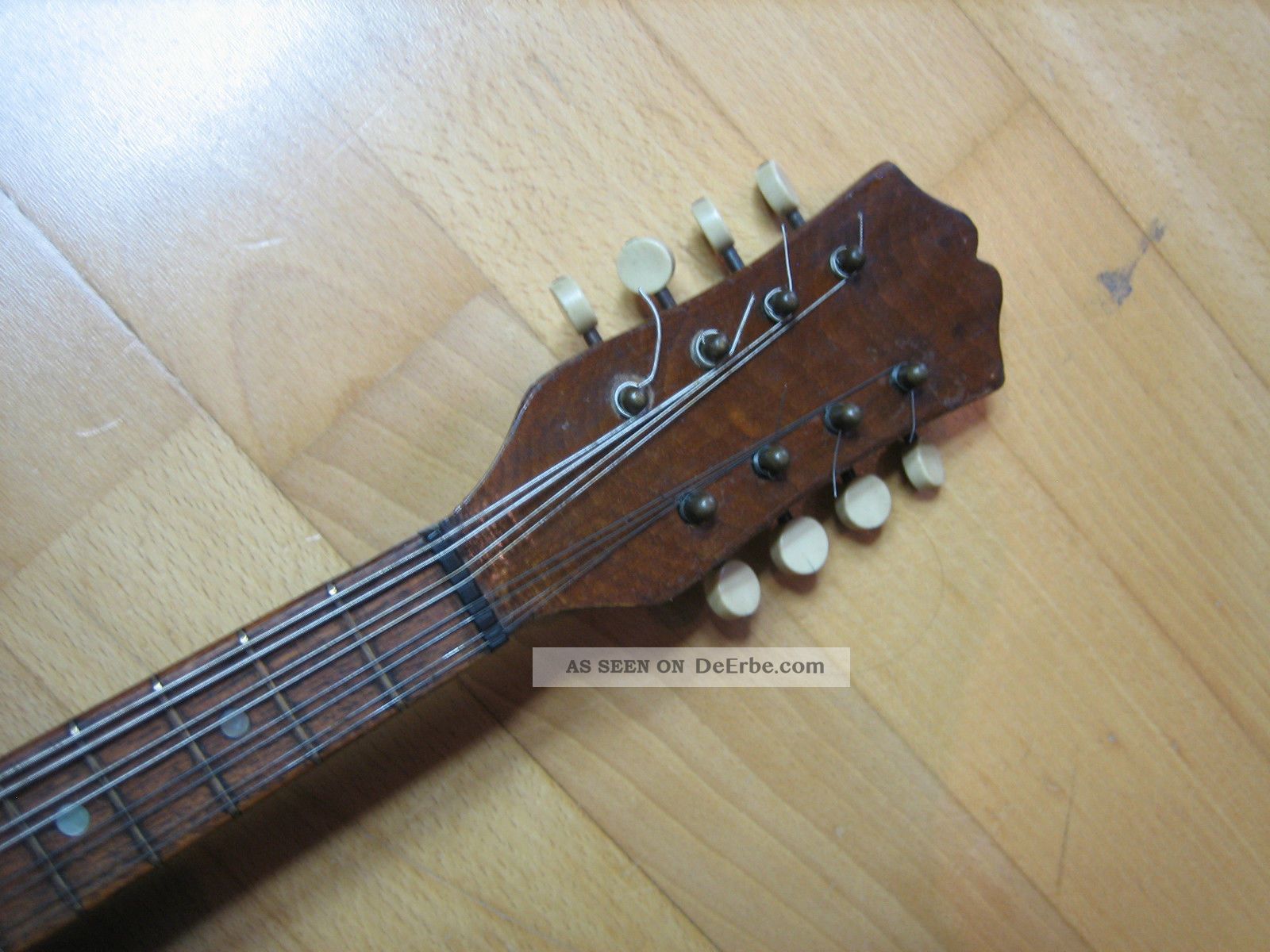 Alte Deutsche Mandoline Schmale Form Vintage German Mandolin Slender