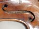 Schöne Alte Geige 4/4 Spielbereit Mit Koffer Ca.  100 Jahre Schöner Klang Antik Saiteninstrumente Bild 10