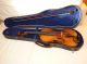 Schöne Alte Geige 4/4 Spielbereit Mit Koffer Ca.  100 Jahre Schöner Klang Antik Saiteninstrumente Bild 1
