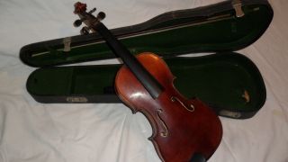 Alte Geige Violine Antik Dachbodenfund Inschrift Adolf Schrader Bremen 1894 Bild