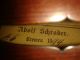 Alte Geige Violine Antik Dachbodenfund Inschrift Adolf Schrader Bremen 1894 Saiteninstrumente Bild 1