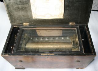 Music Box Etouffoirs Acier Soit A Spiraux Spieldose Seltene Antike Spieluhr Groß Bild