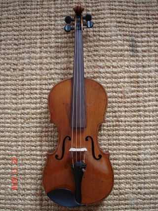 4/4 Geige Violine Mit Zettel Guadagnini Alt Antik Gut Gepflegt Spielbereit Bild