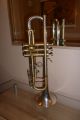 B - Trompete Hüttl - Silver Colibri ' 69 Versilbert & Raw Brass (antik Gebürstet) Blasinstrumente Bild 5