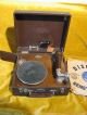 Englisches Reise Grammophone Ca.  1900 Rarität Plus 6 Schellack Platte Und Nadeln Mechanische Musik Bild 1
