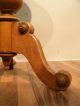 Jugendstil Antik Klavierhocker Drehhocker Dreibein Nussbaum Geprägte Sitzfläche Blasinstrumente Bild 4