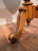 Jugendstil Antik Klavierhocker Drehhocker Dreibein Nussbaum Geprägte Sitzfläche Blasinstrumente Bild 5