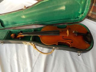 Alte Geige/ Violine Mit 2 Zetteln,  E.  Reinhold Schmidt,  Saxony Bild